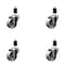 Service Caster 3'' Semi Steel Wheel Swivel 1-1/2'' Expanding Stem Caster Set, 4PK SCC-EX20S314-SSS-112-4 - alternate 1